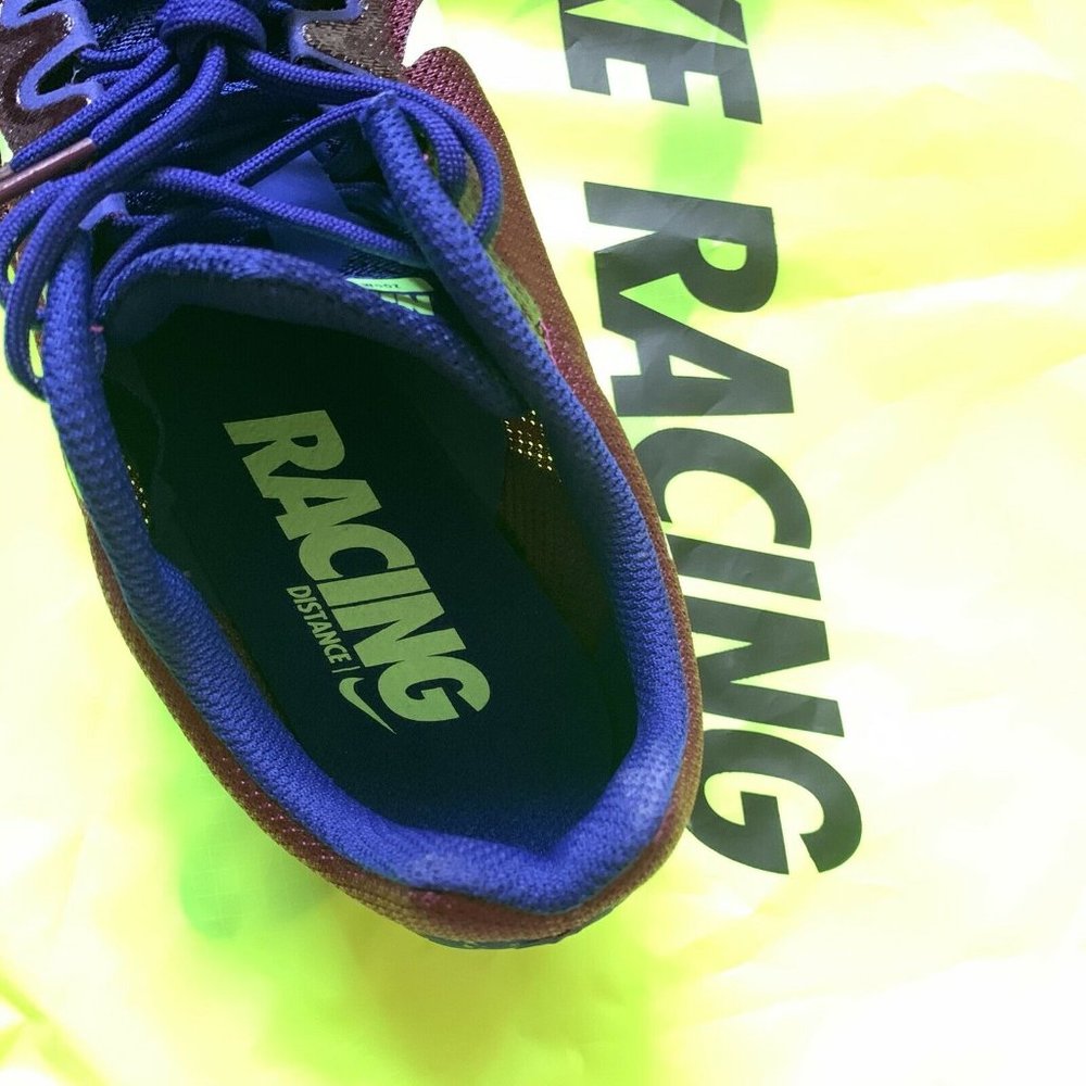 Nike Zoom Rival D  Bordeaux/Lime Blast 907566-600 - Picture 4 of 5